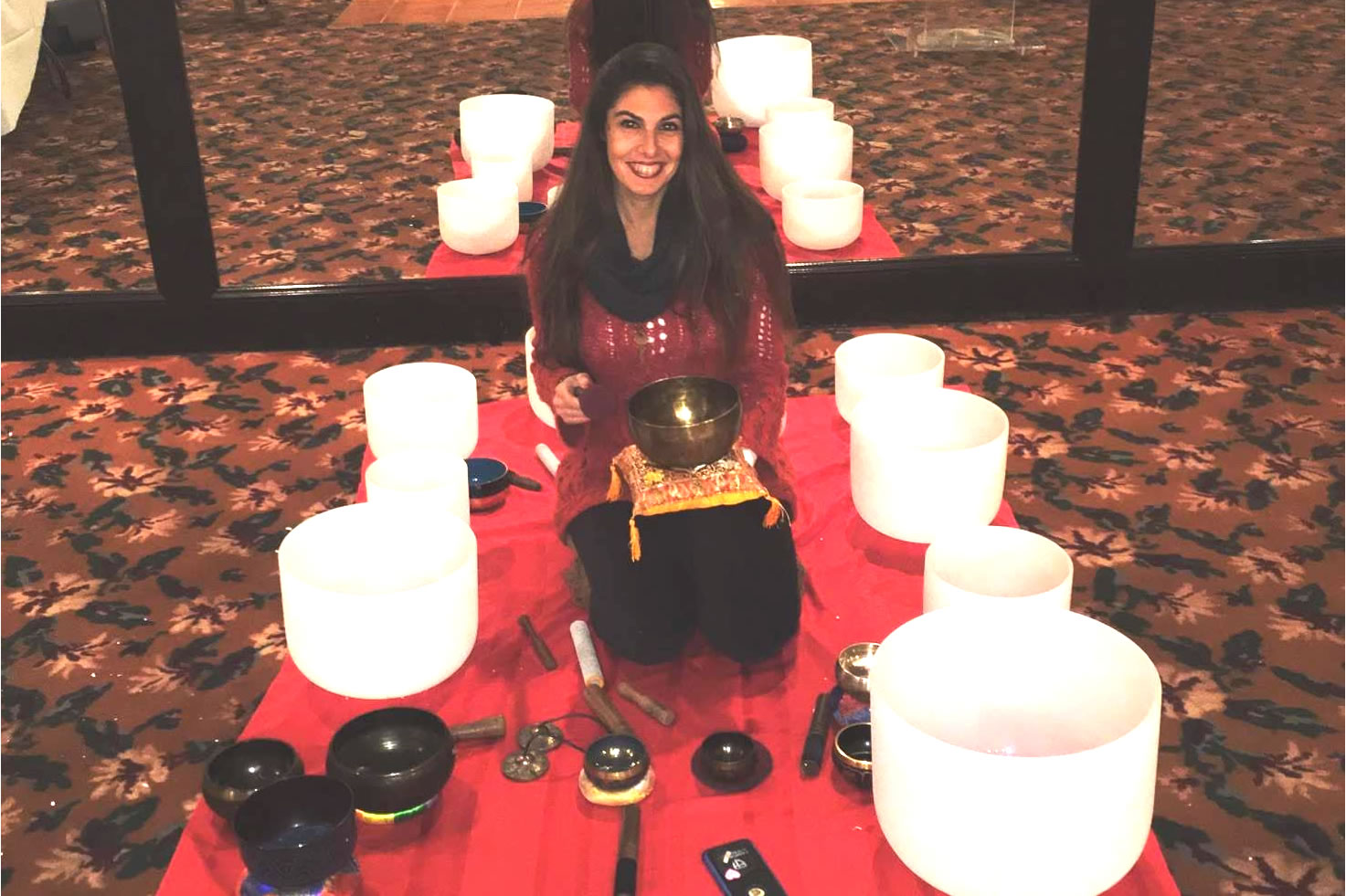 Dani Playing Singing Bowls